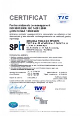 SPIT Certificare pentru sistemele de management